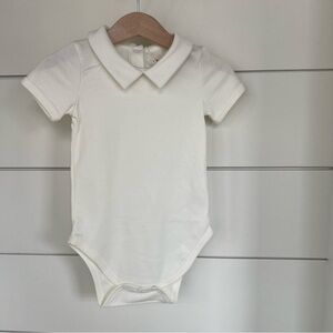 NWT Pima Cotton collard bodysuit 12-18M